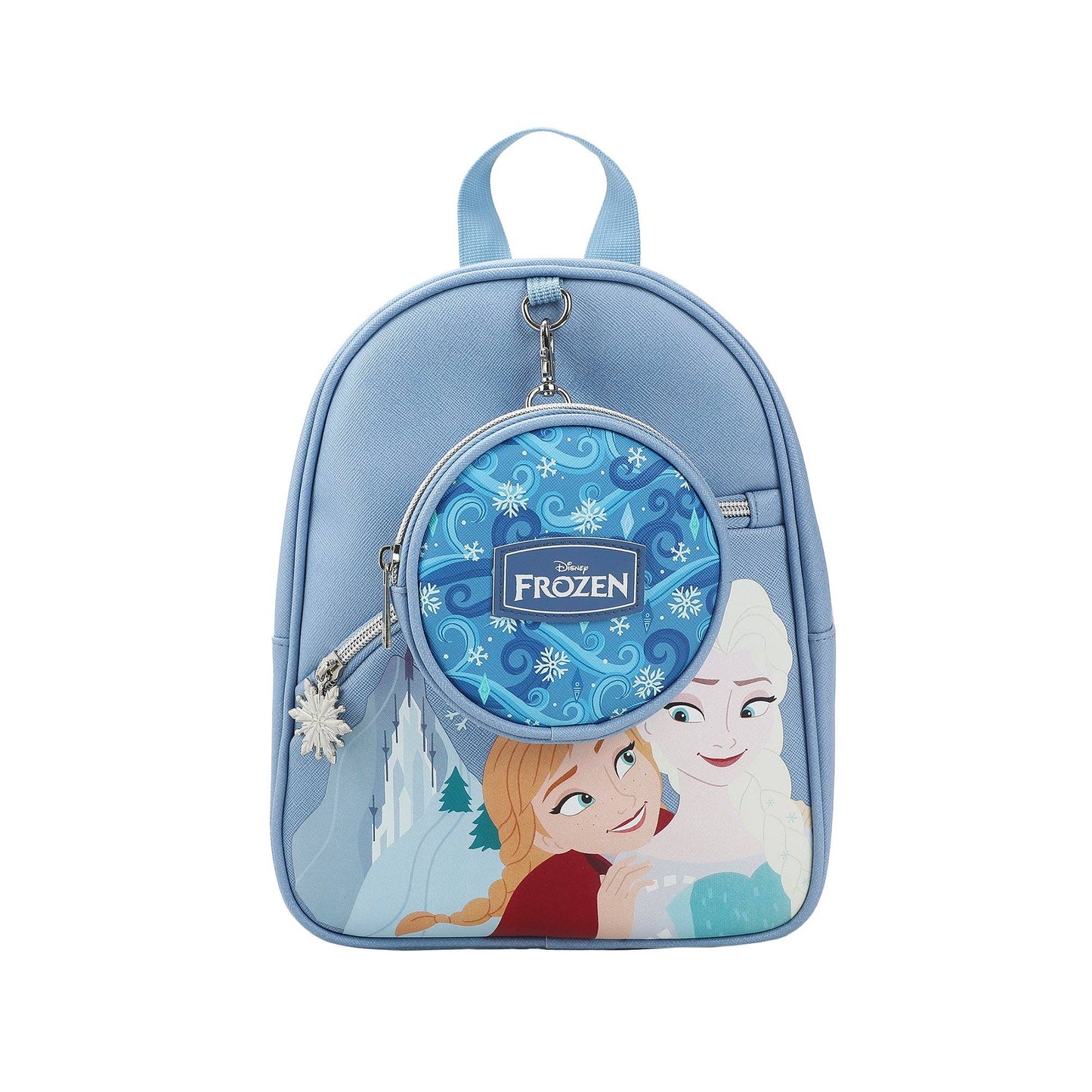 Disney Frozen Elsa & Anna Ice Palace Blue 10.5" Mini PU Backpack