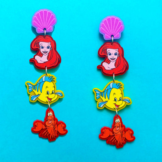 Mermaid & Friends Drop Earrings