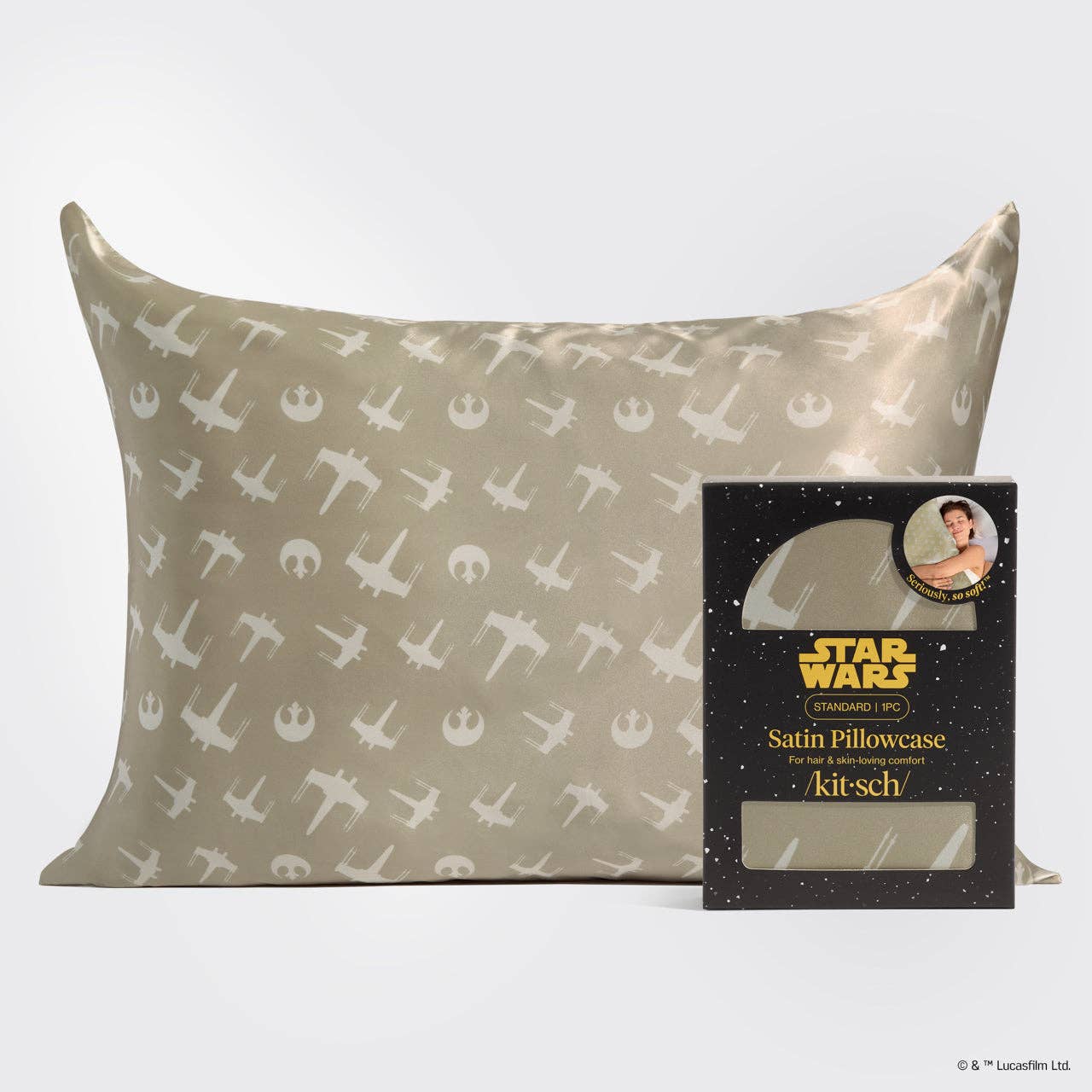 Star Wars™ & Kitsch Satin Pillowcase in Rebel Alliance