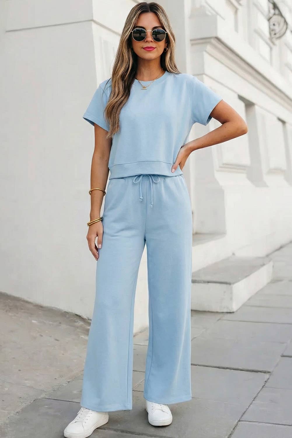 Around Town Comfort 2pc Set | Mist Blue