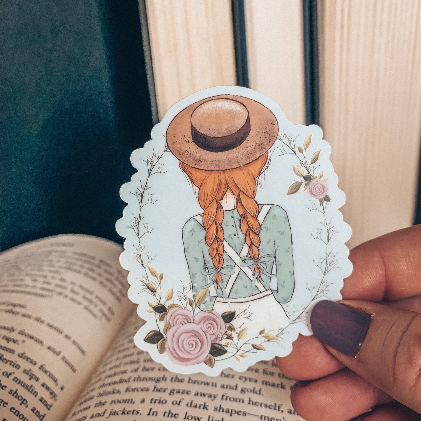 Anne of Green Gables Vinyl Watercolor Sticker