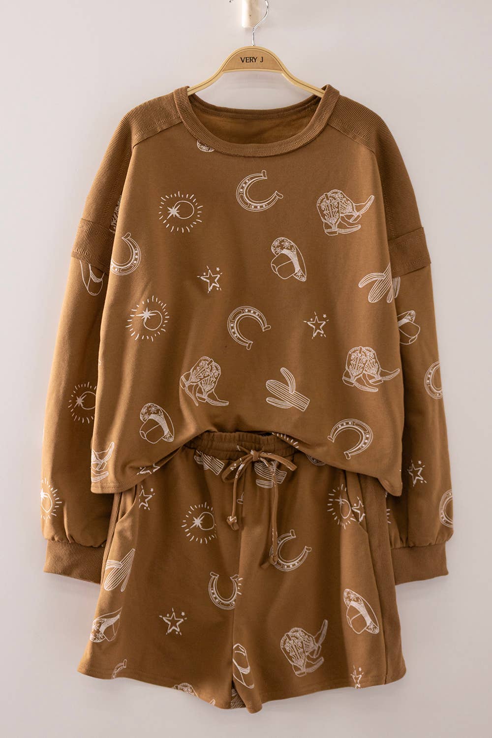Western Babe Lounge Set: Chocolate