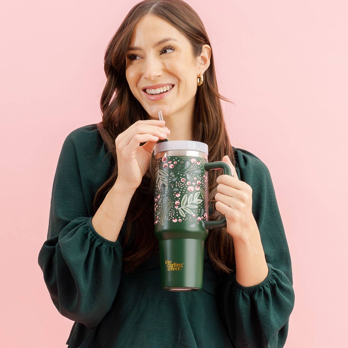 40oz Take Me Everywhere Tumbler - Jolly Sprig Green