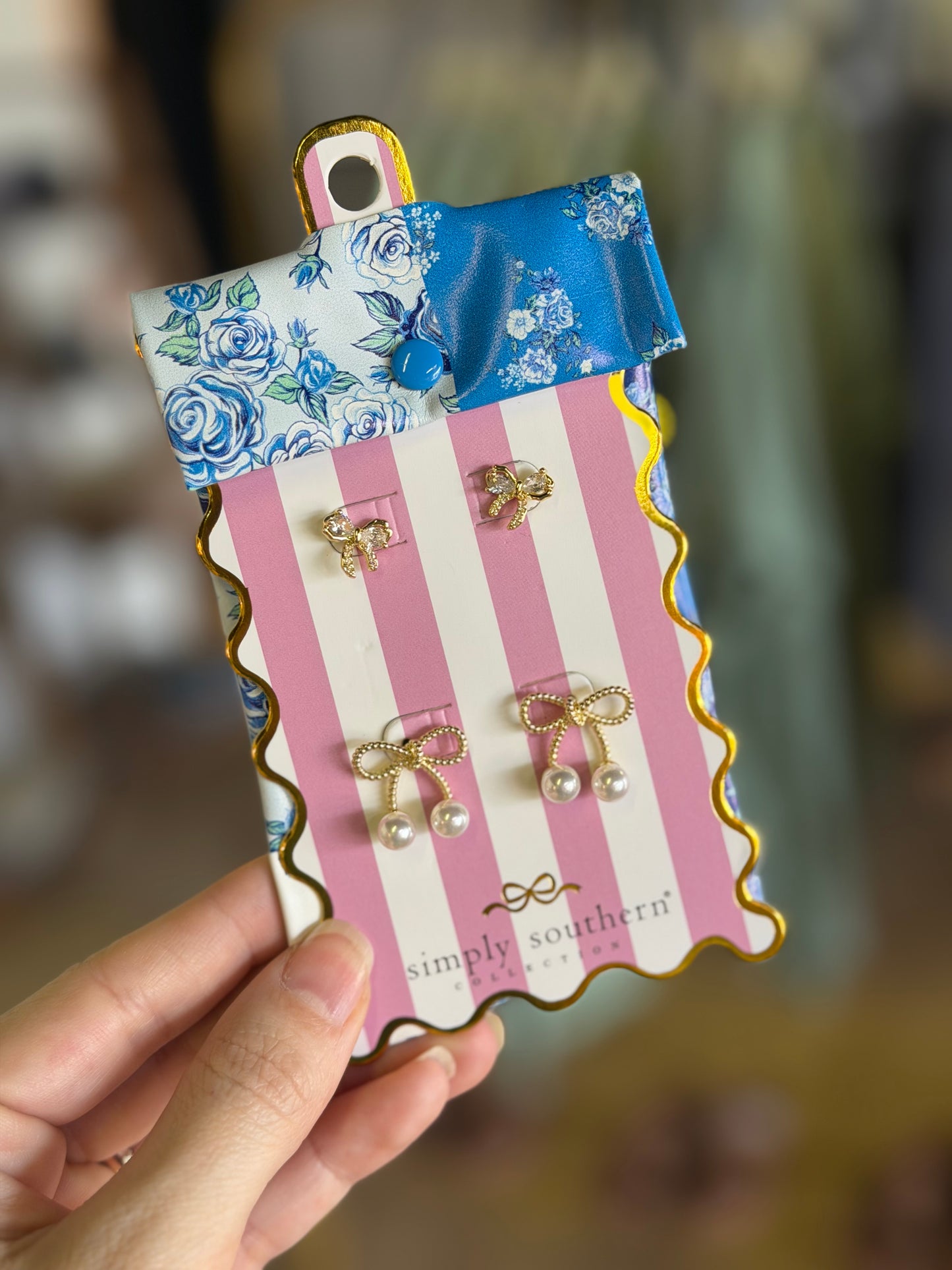 Simply Southern Earring Set - Cherry Pearl