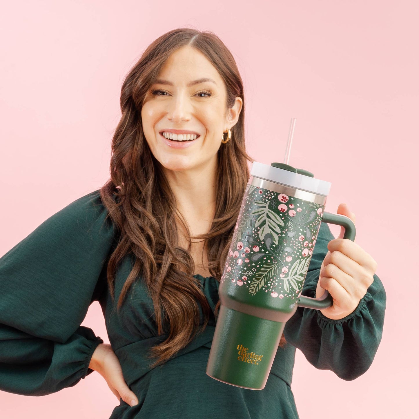 40oz Take Me Everywhere Tumbler - Jolly Sprig Green