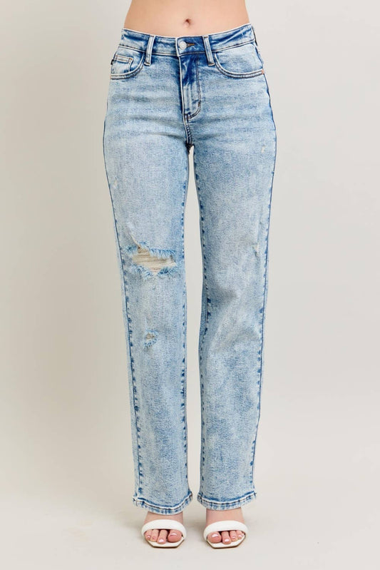 HW Mineral Wash Destroy 90's Straight: LT