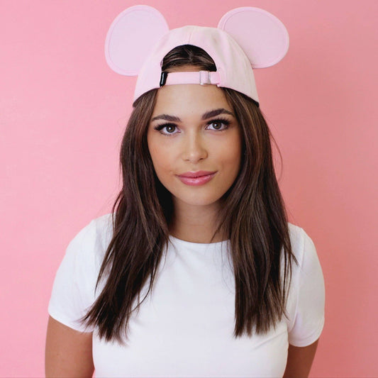 Pink Mickey Ear Hat: Pink / O/S