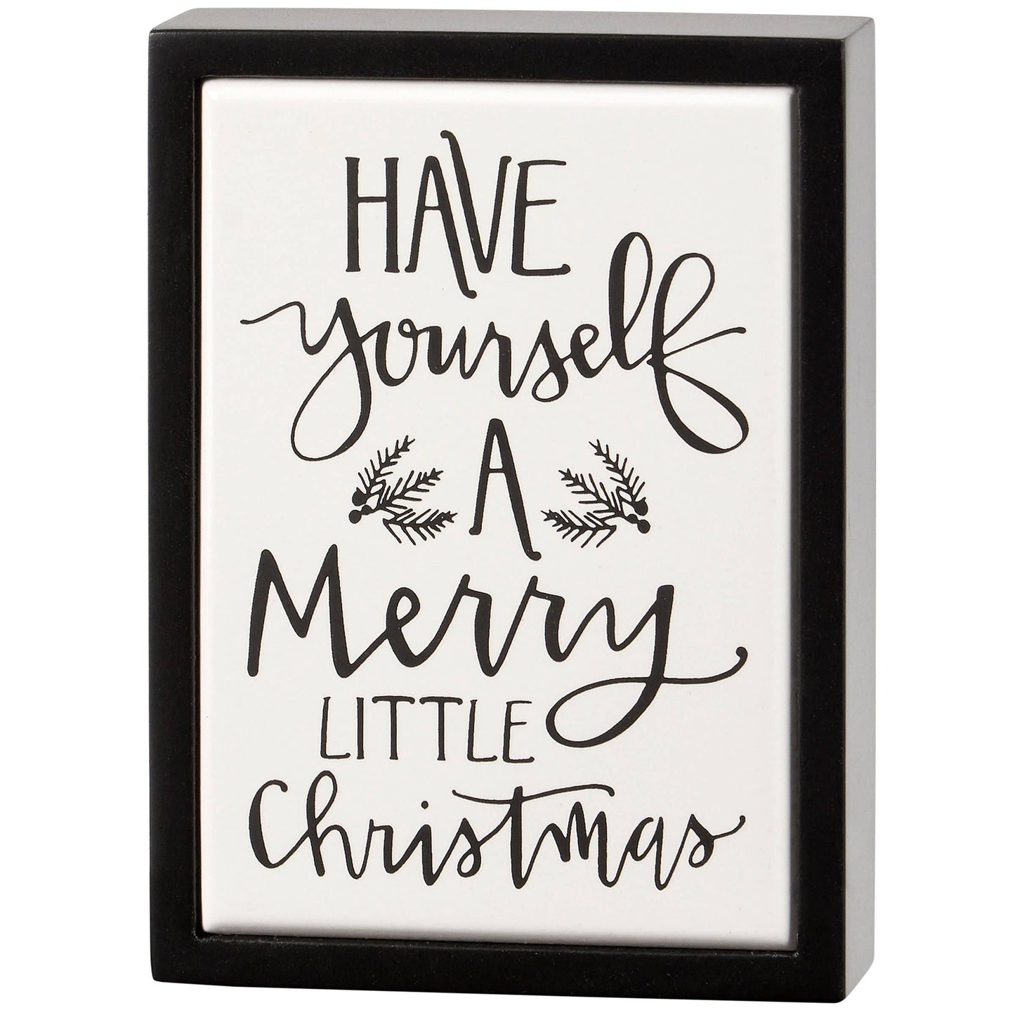 Merry Little Christmas Box Sign Mini