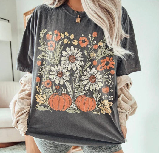 *AUTUMN PRE-ORDER: Boho Fall Pumpkins Tee