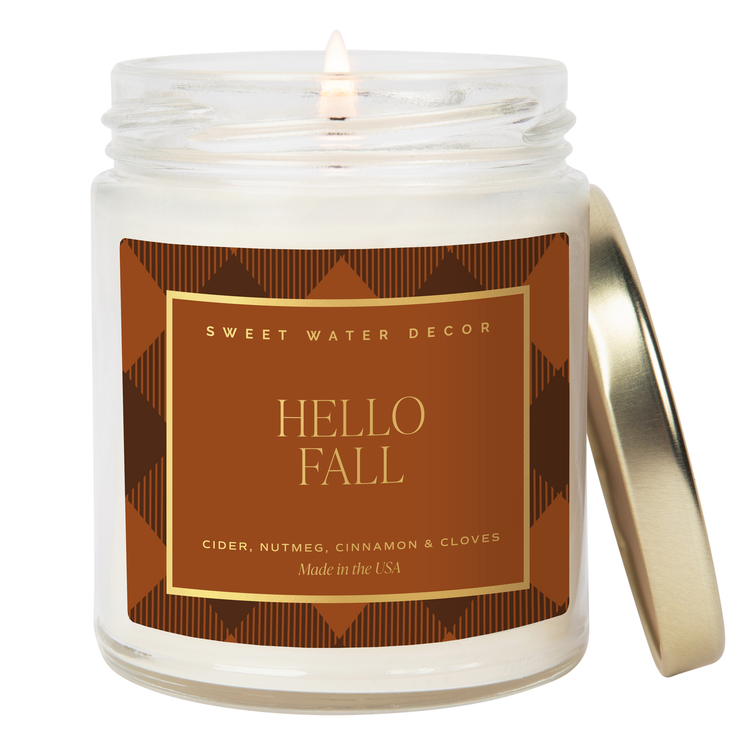 *NEW* Hello Fall 9 oz Soy Candle - Fall Decor & Gifts