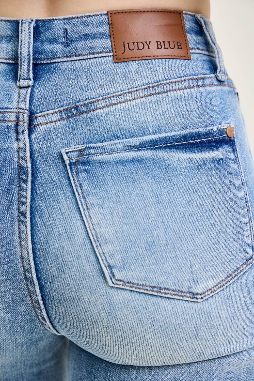 HW Tummy Control Contrast Wash Straight: MD