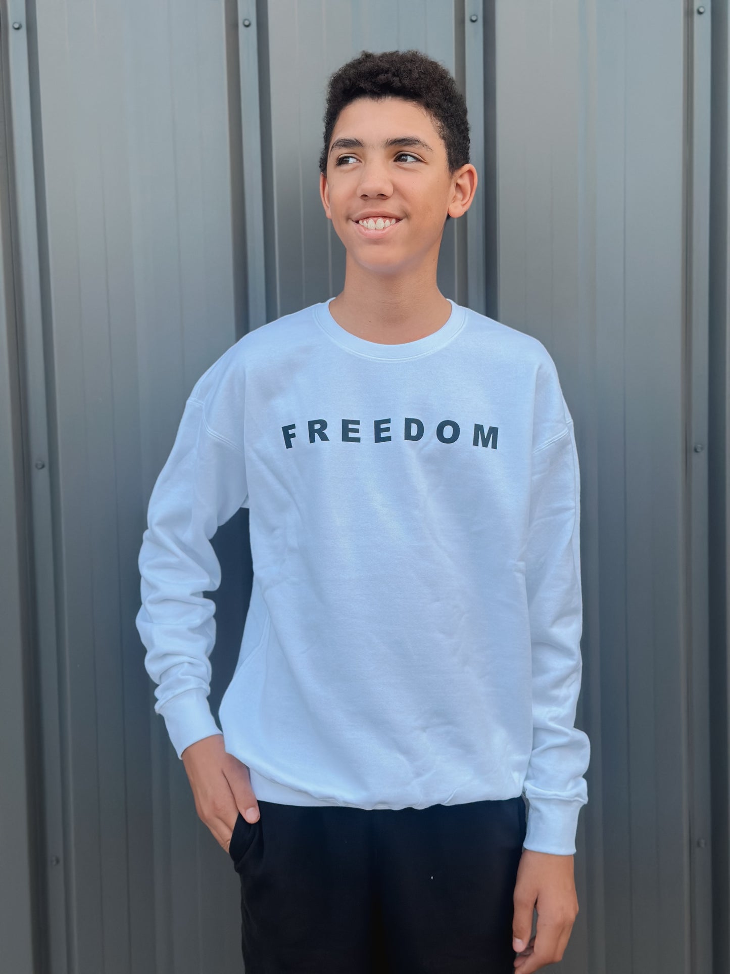 FREEDOM Premium crew sweatshirt Charlie Kirk