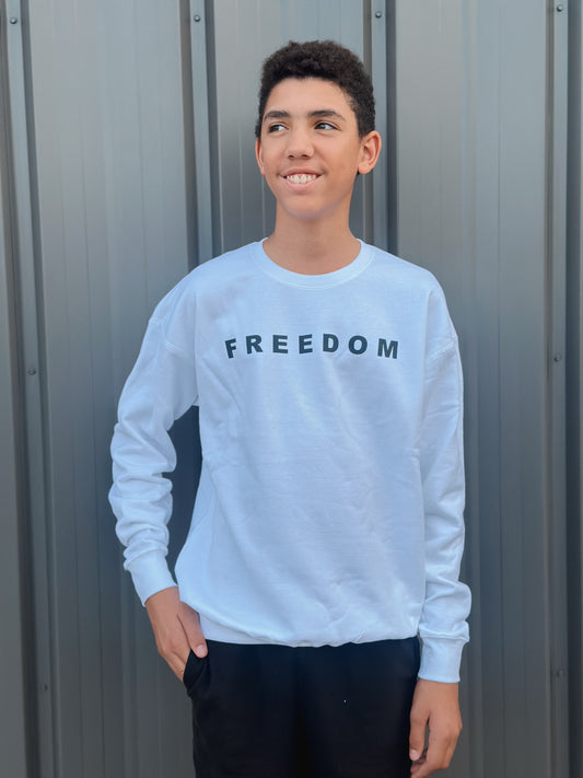 FREEDOM Premium crew sweatshirt Charlie Kirk