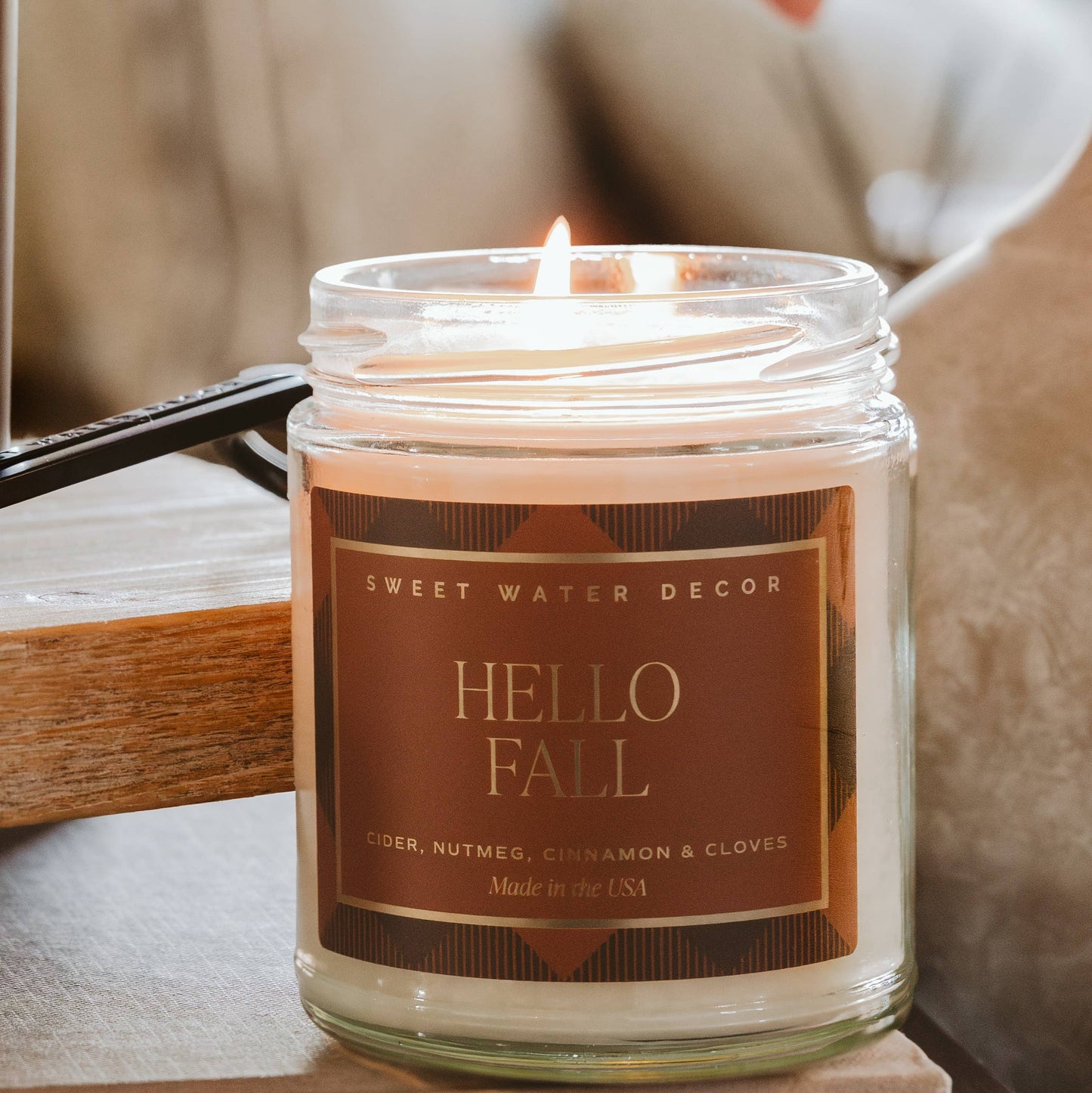*NEW* Hello Fall 9 oz Soy Candle - Fall Decor & Gifts