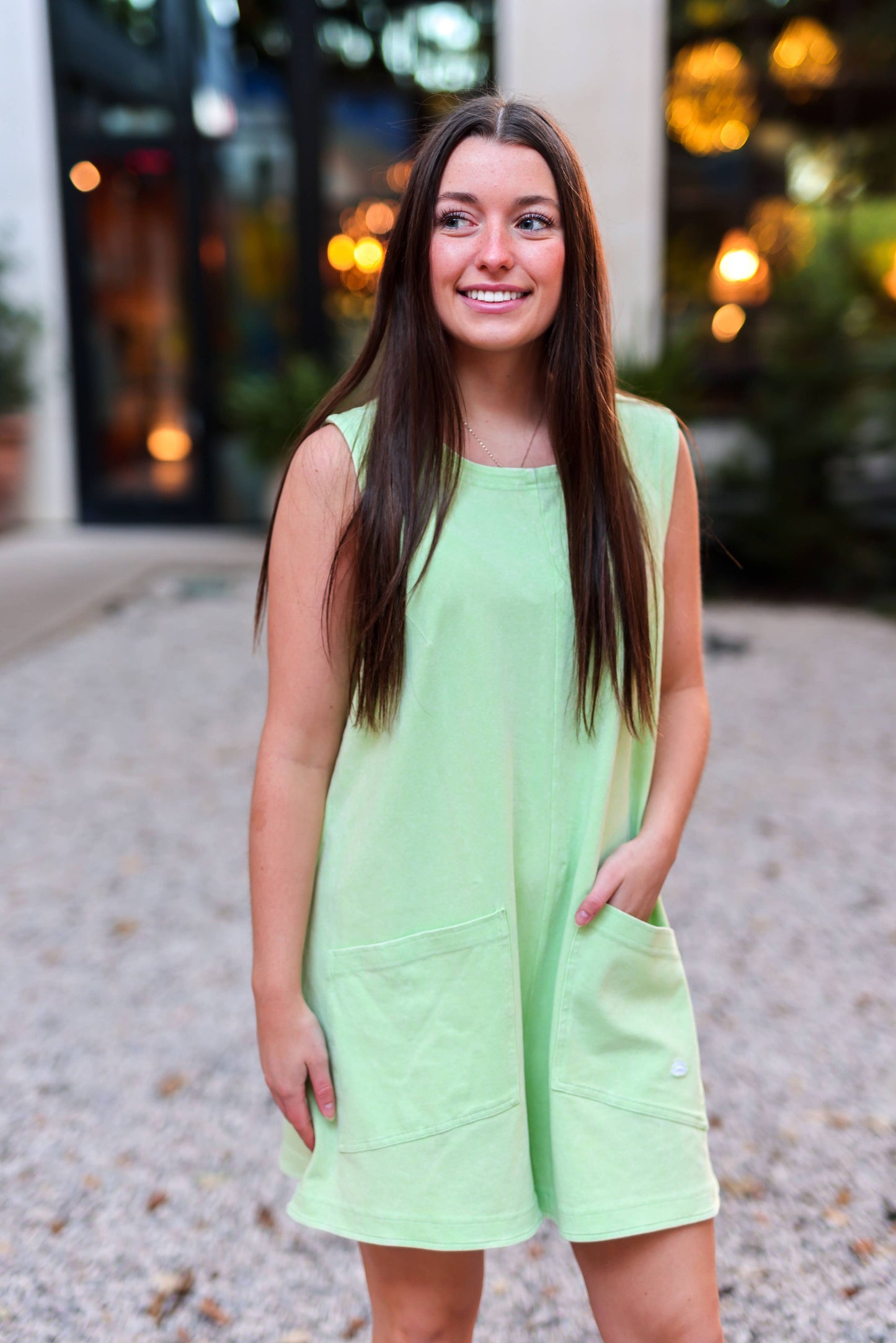 Effortless (Lime) Mineral Wash Romper
