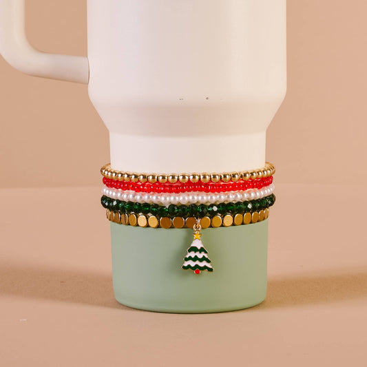 Tumbler Bracelet Stack-O Christmas Tree