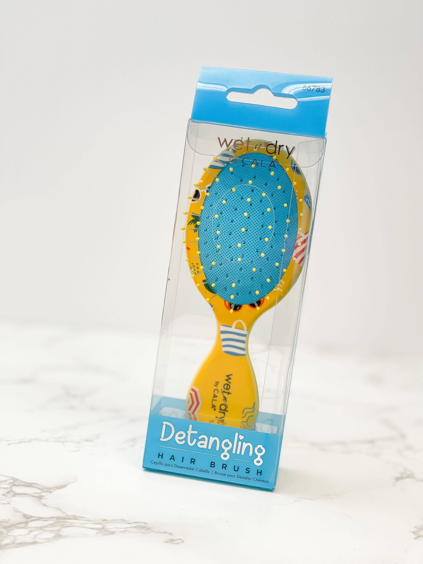 Mini Travel Hair Brush - Tropical