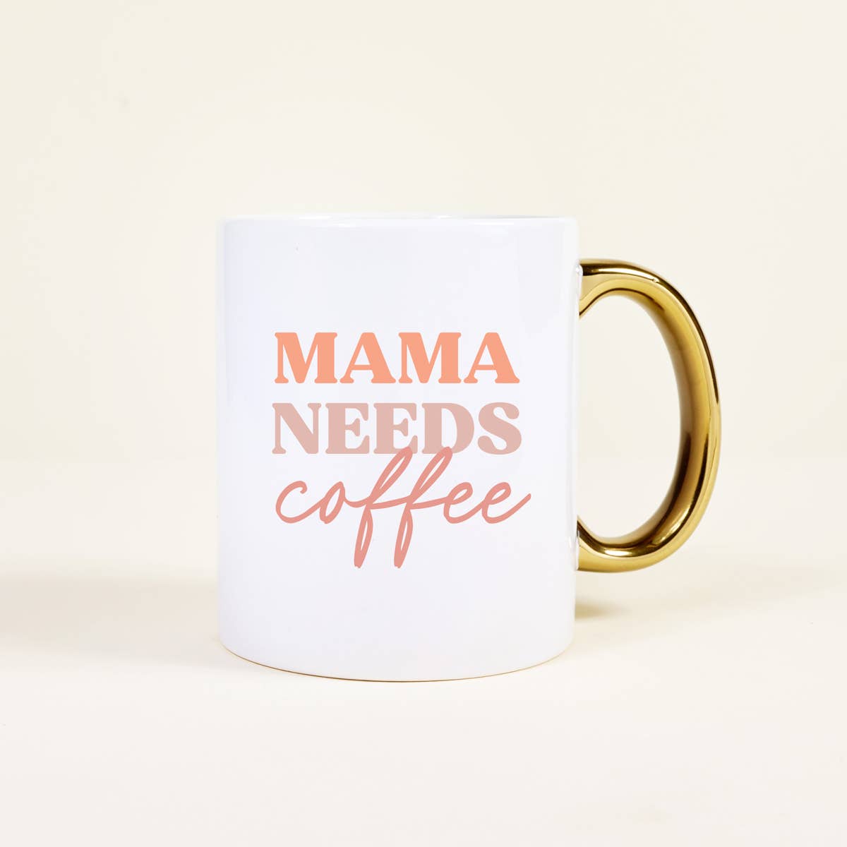 11 oz Cozy Cute Ceramic Mug–Mama Needs Coffee