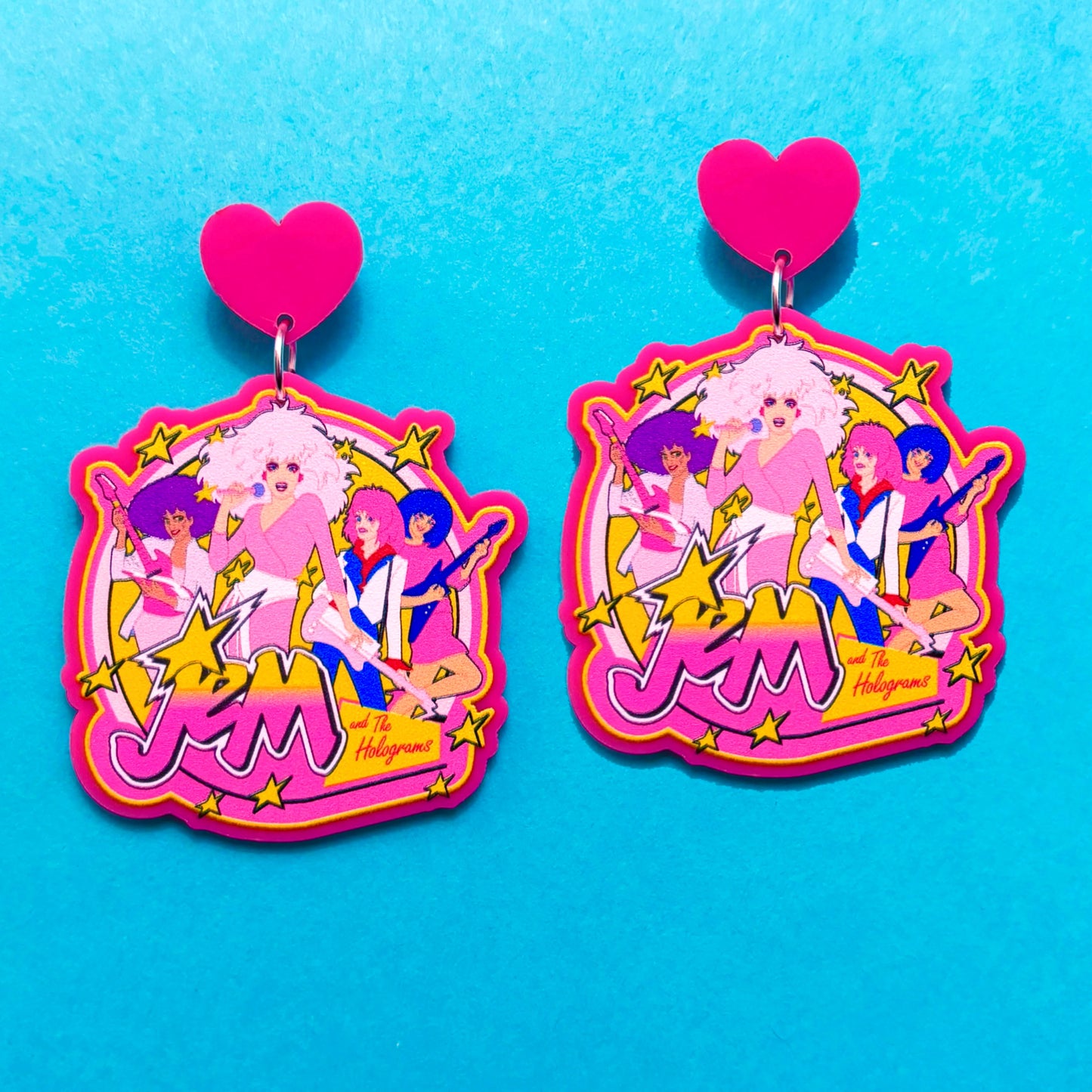 Jem & The Holograms Drop Earrings