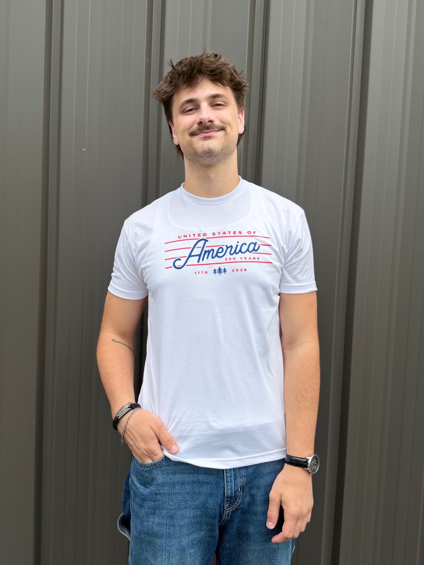 America 250 CloudFit Tee: White