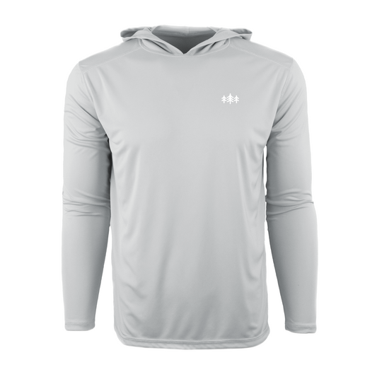 TriPine Solar Shield Performance Hoodie: Pearl Gray