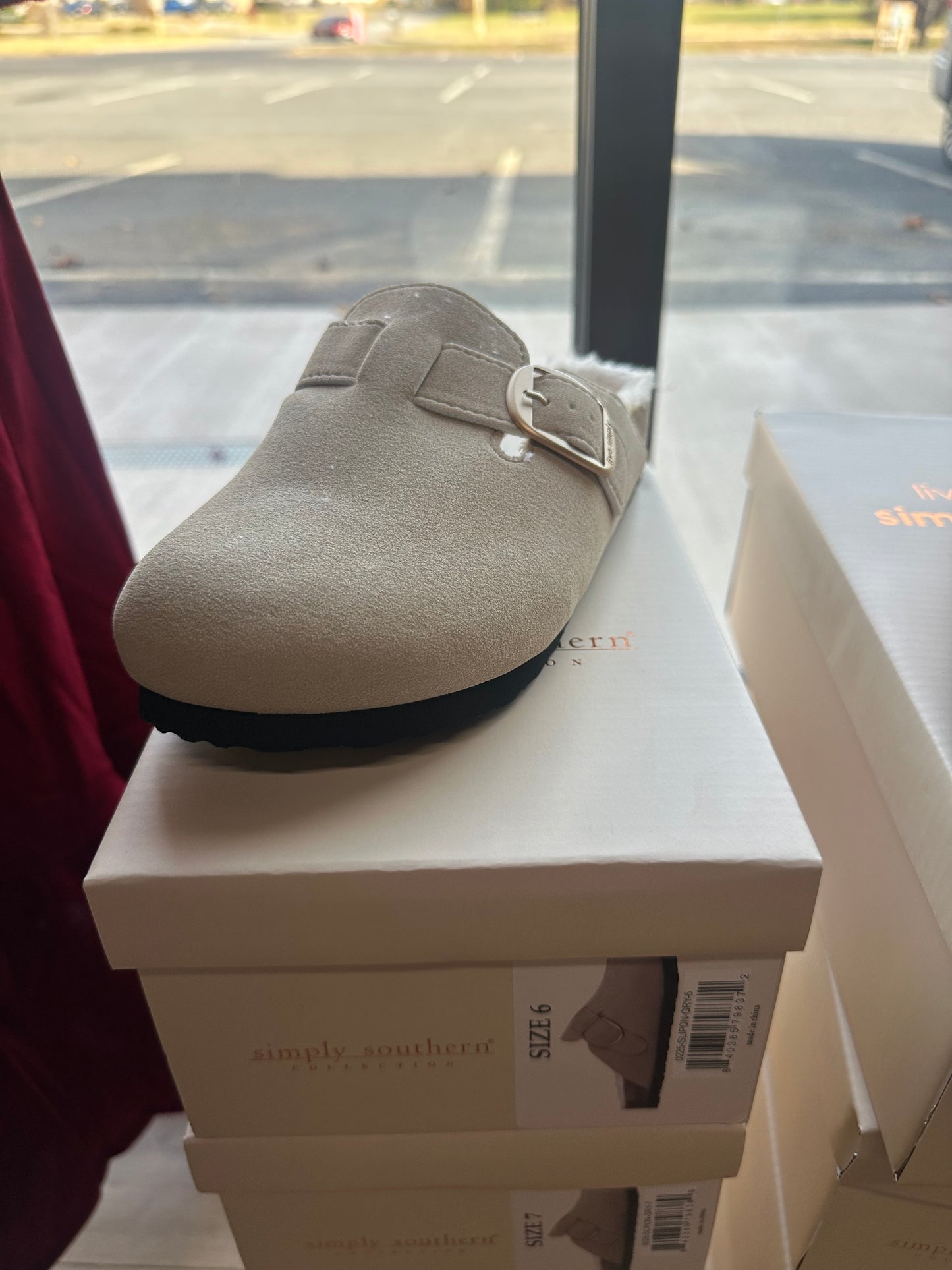 Slip On Simply Southern Clog Slides - Grey