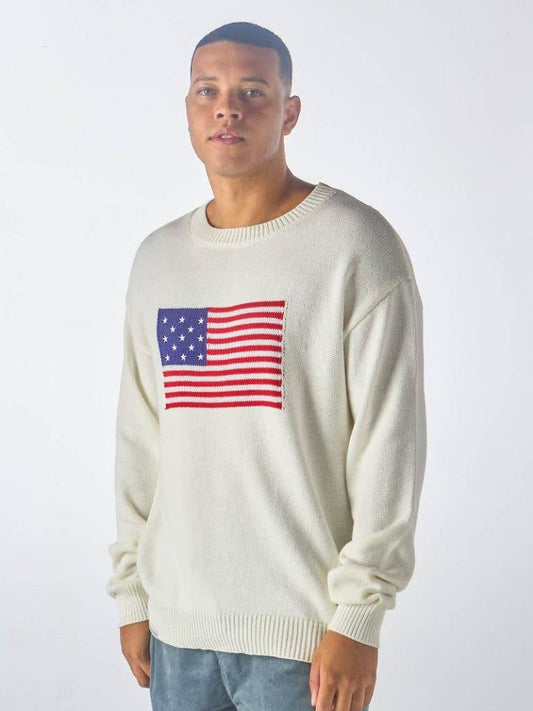 Simply Southern Men’s Preppy USA Flag Sweater