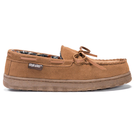 MUK LUKS Men's Paul Suede Moccasin: Tan