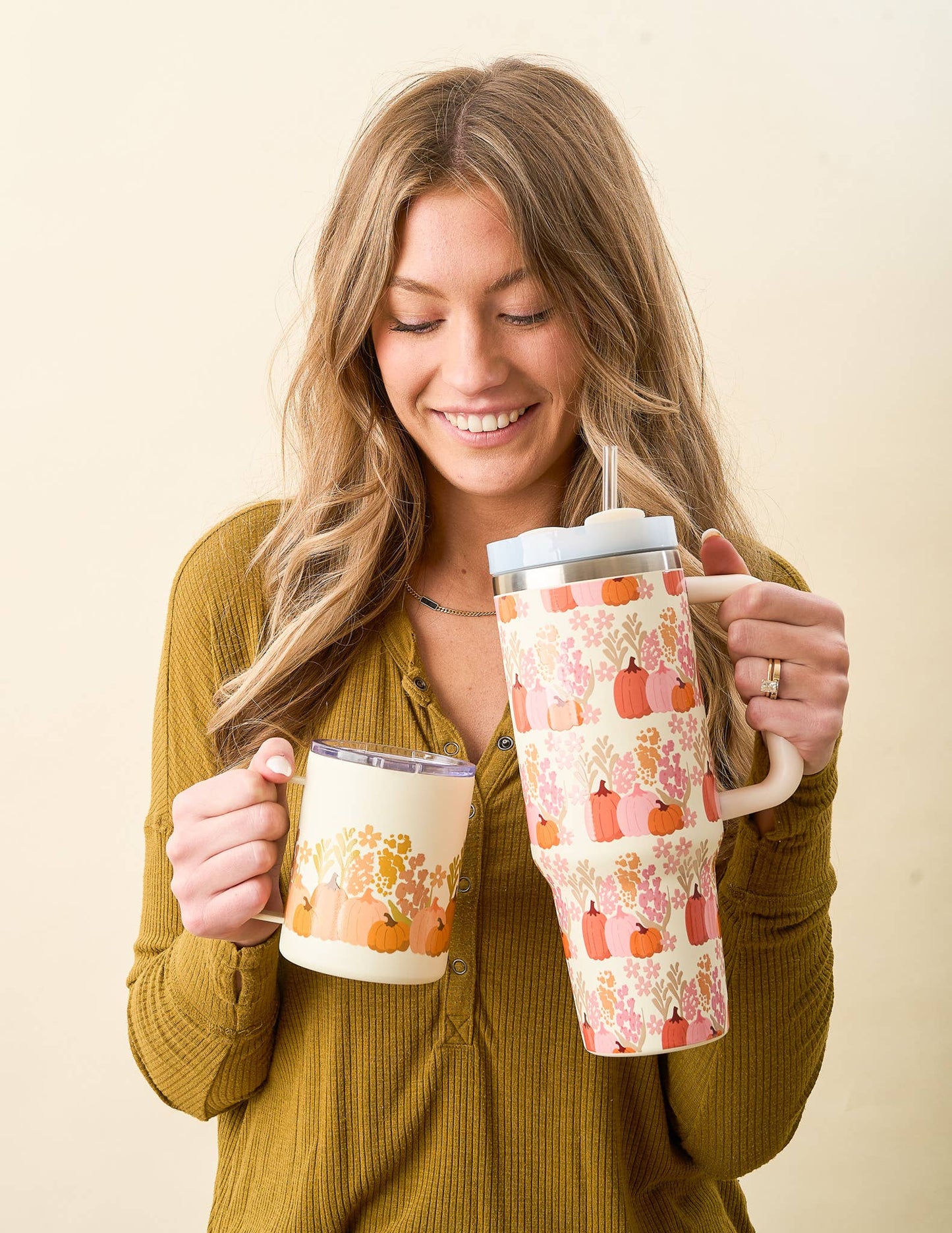 40 oz Take Me Everywhere Tumbler-Harvest Blooms