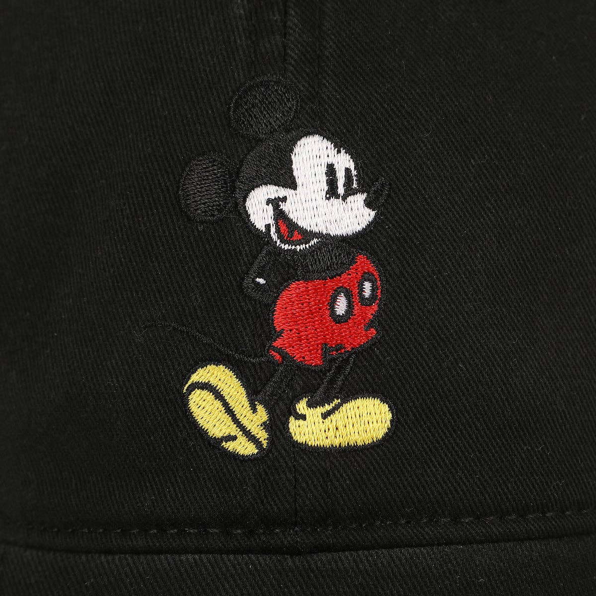 Disney Mickey Mouse Character Art Black Unstructured Baseball Cap