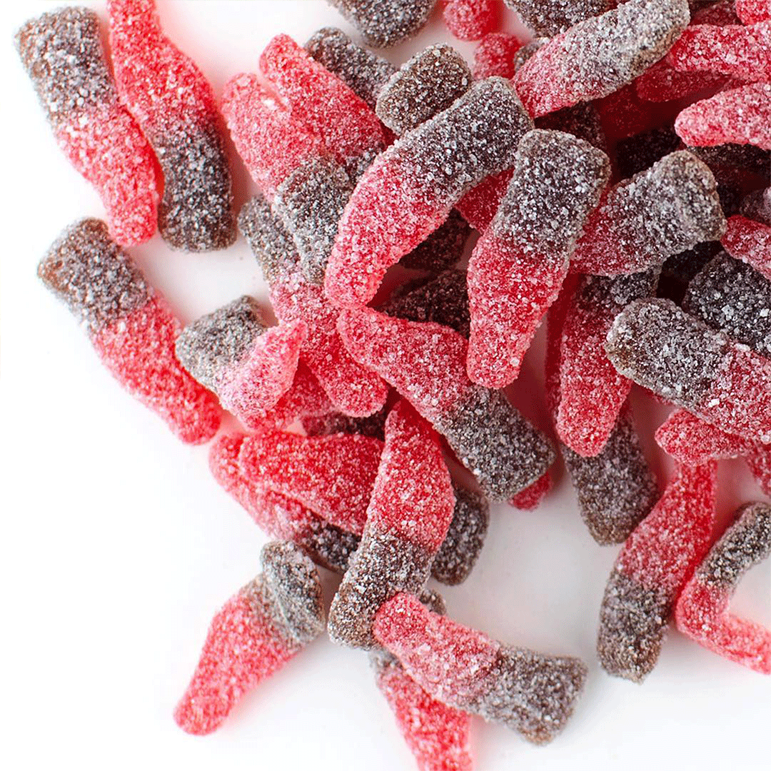 Sour Cherry Cola Bottle Gummies