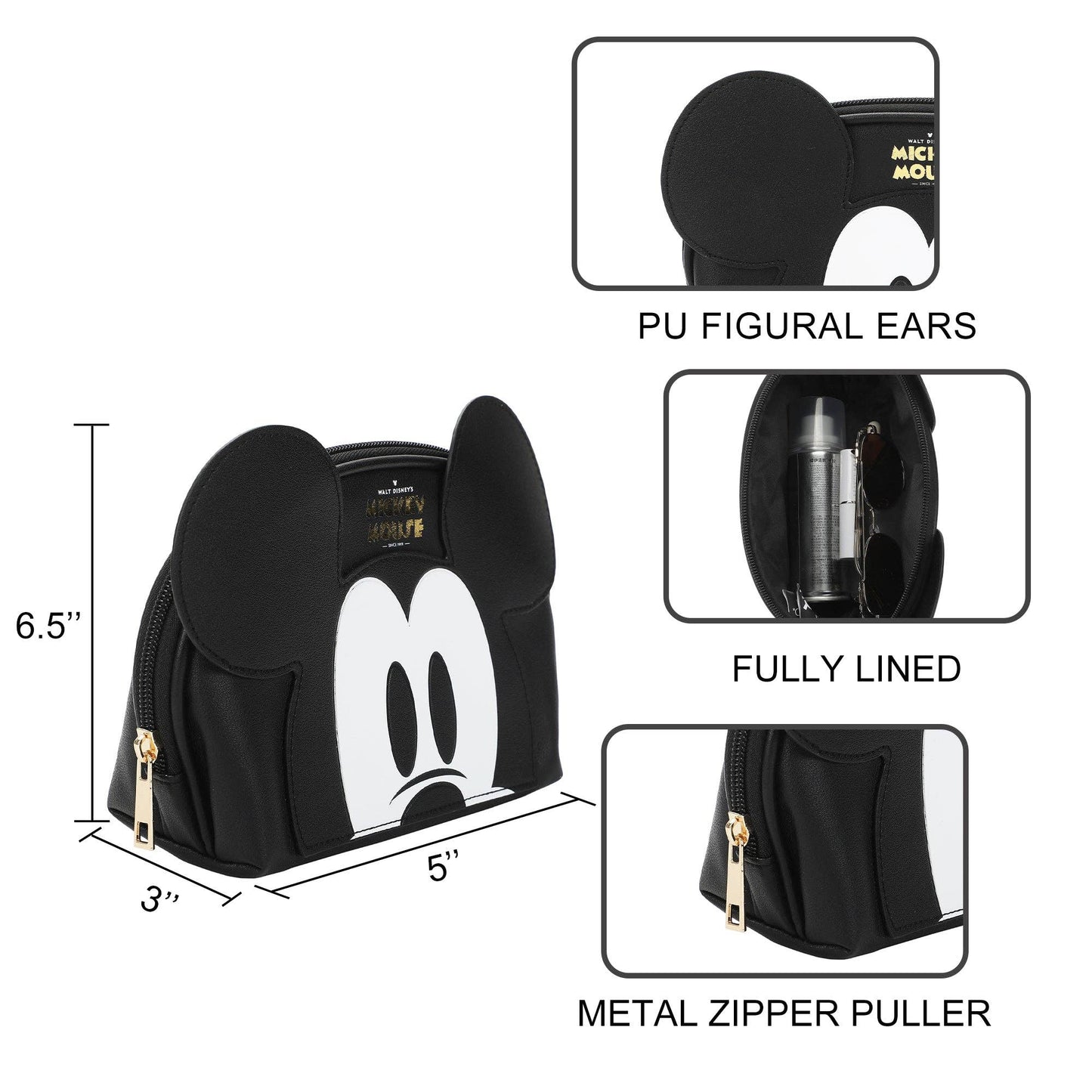 Disney Mickey Mouse 3D Cosmetic Bag