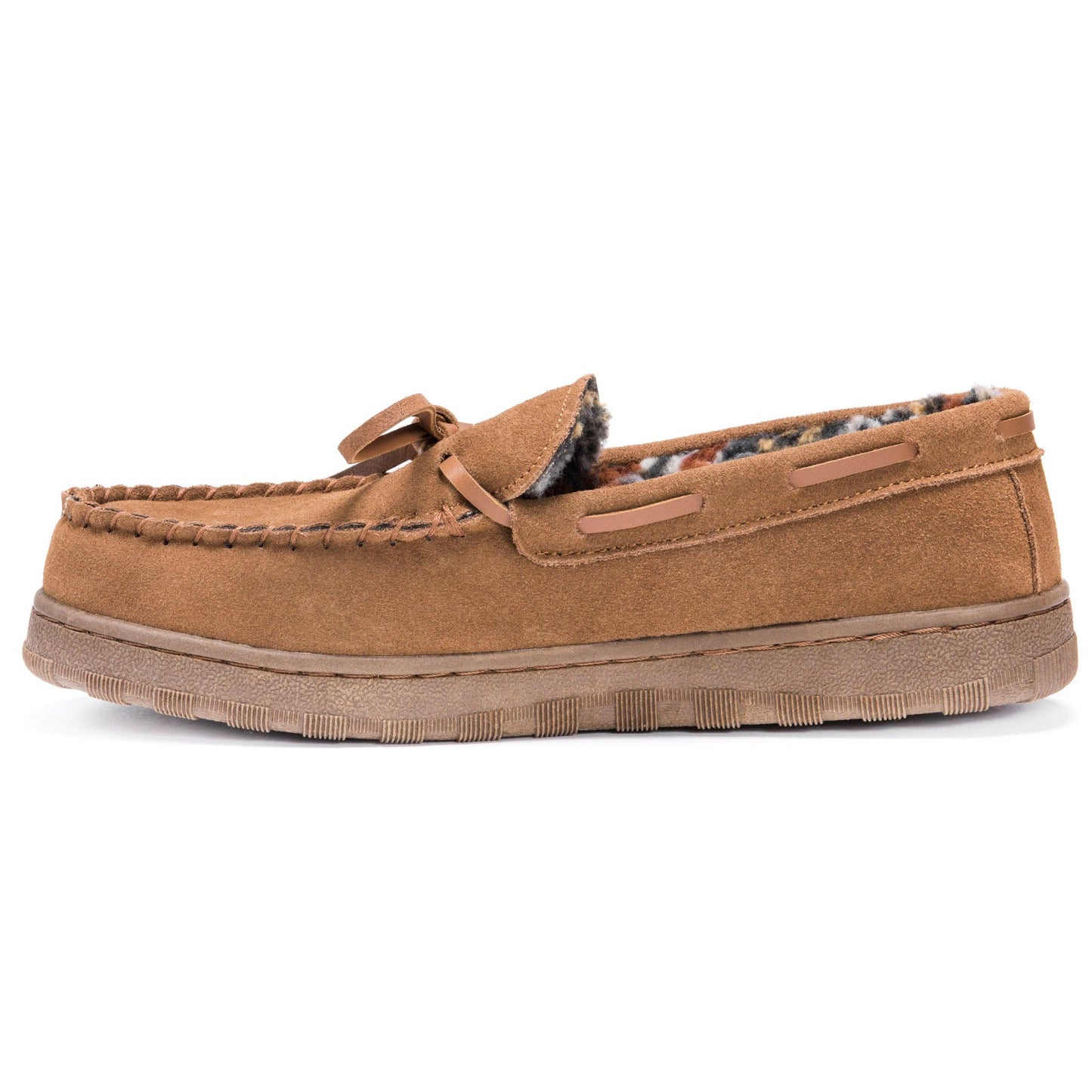 MUK LUKS Men's Paul Suede Moccasin: Tan