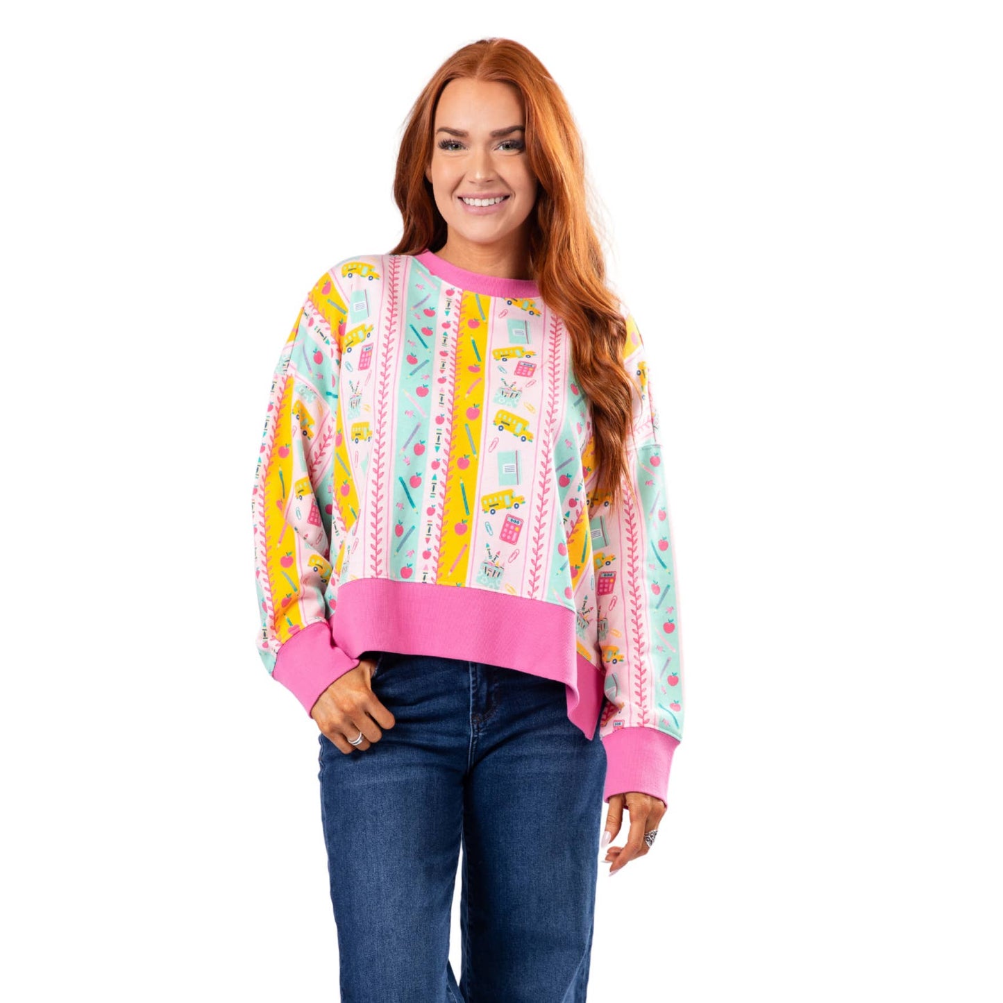 Teaching is Sweet Crew Sweatshirt