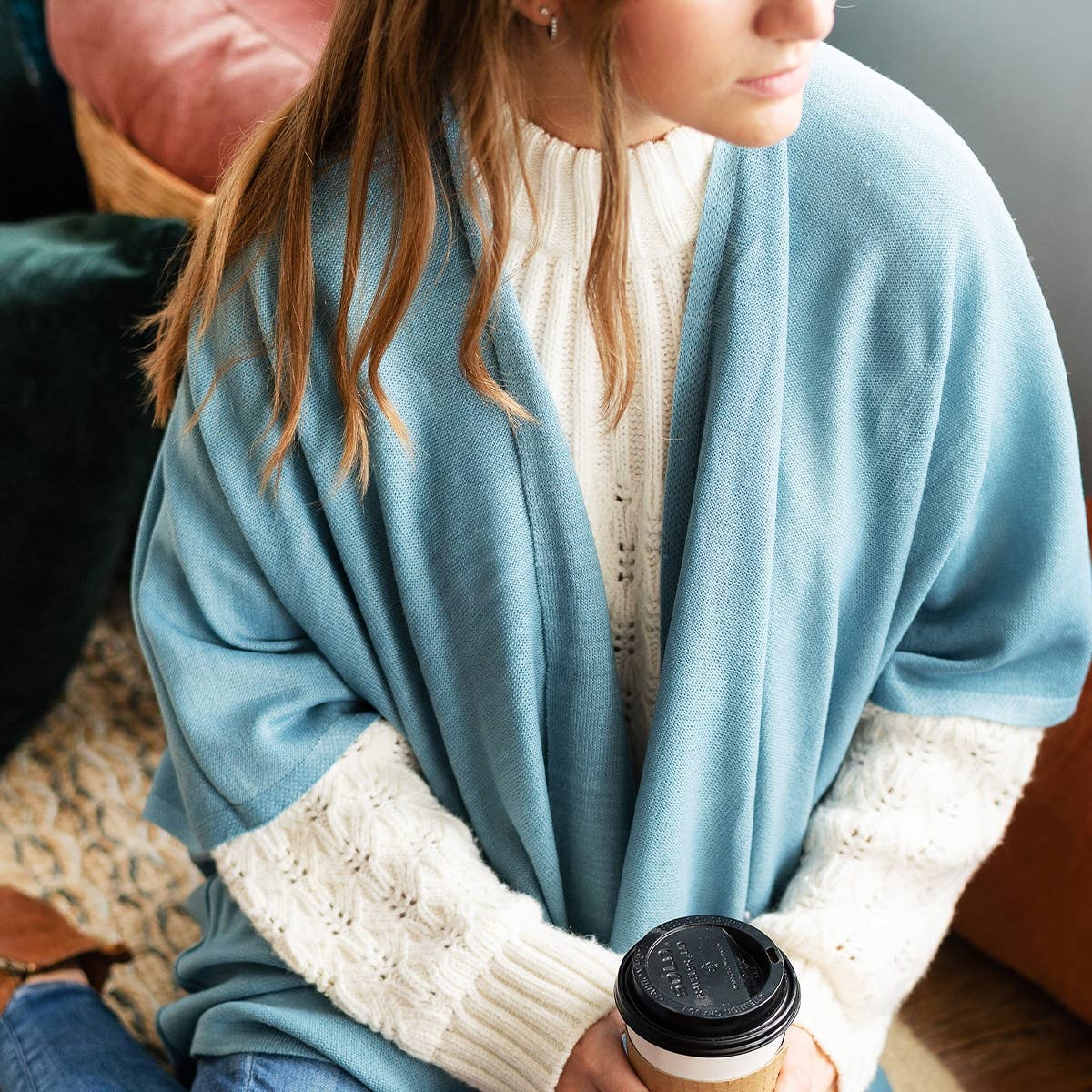 Lindsey Cardigan - Dusty Blue