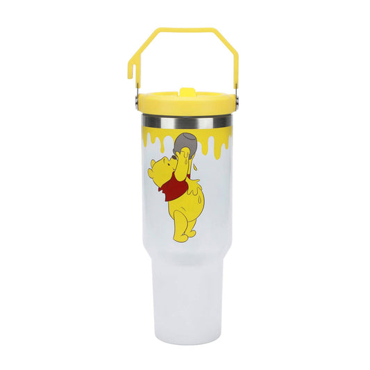 Winnie The Pooh Honey Drip 40 Oz White Stainless Steel Water Bottle