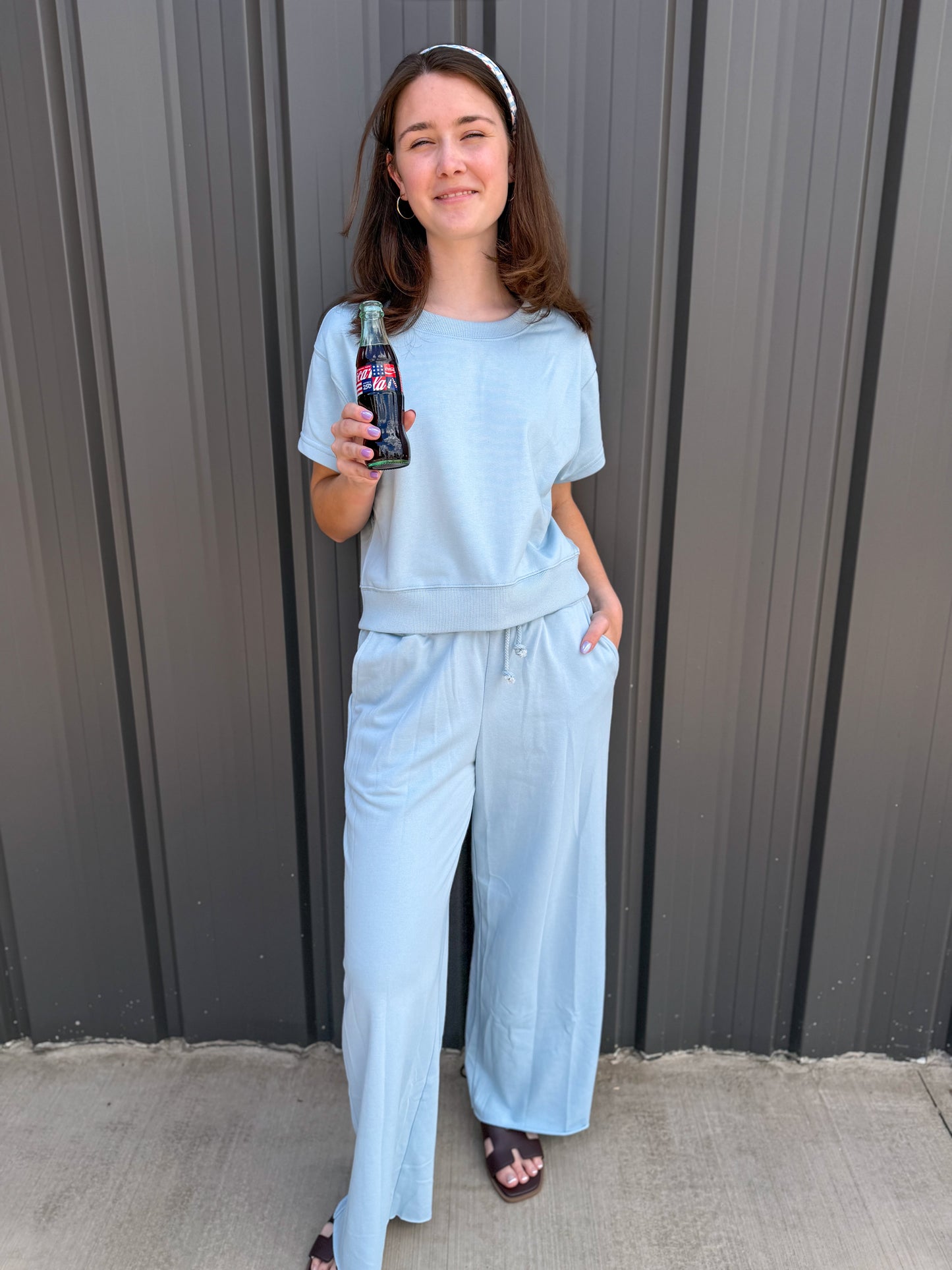 Around Town Comfort 2pc Set | Mist Blue