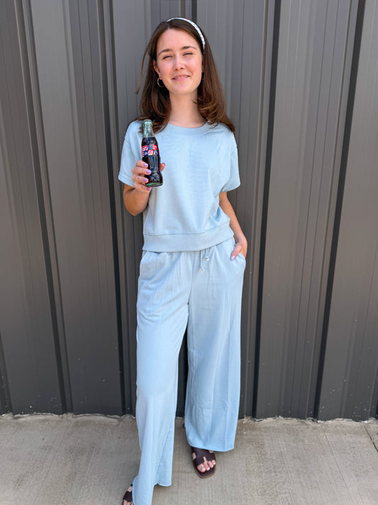 Around Town Comfort 2pc Set | Mist Blue