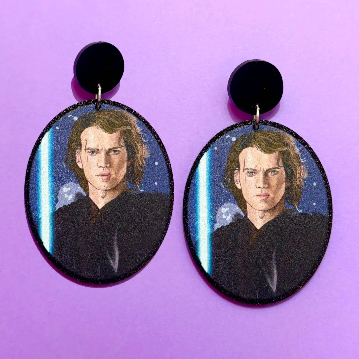 Anakin Cameo Drop Earrings