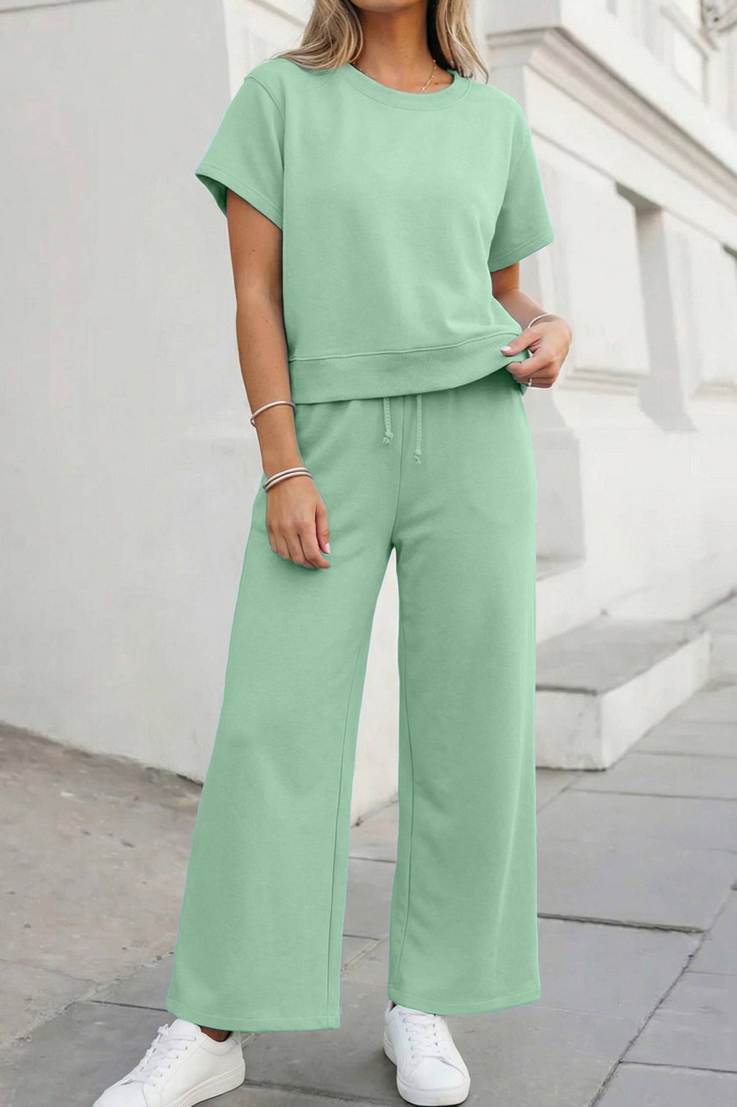 Around Town Comfort 2pc Set | Mint Green