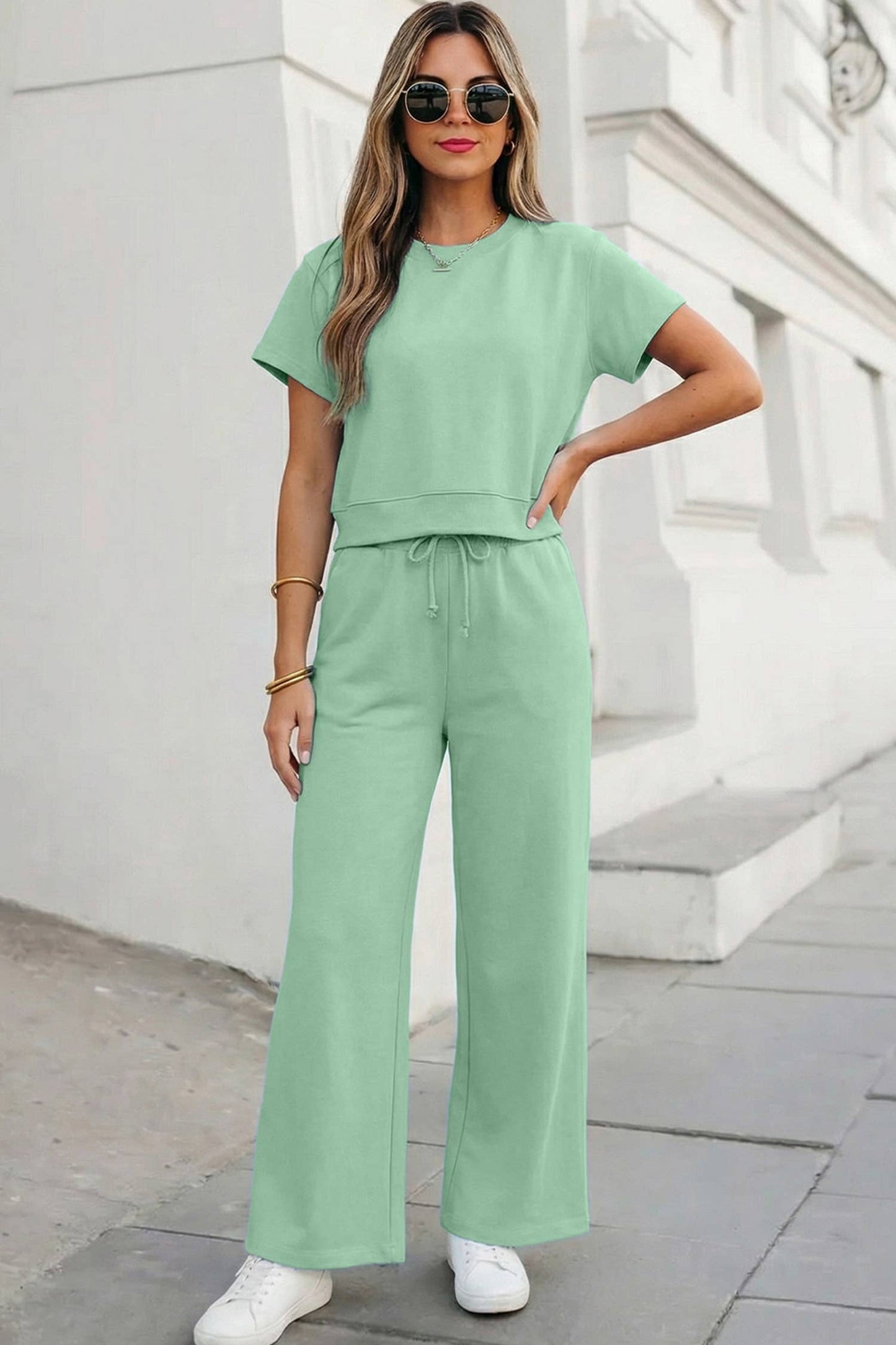 Around Town Comfort 2pc Set | Mint Green