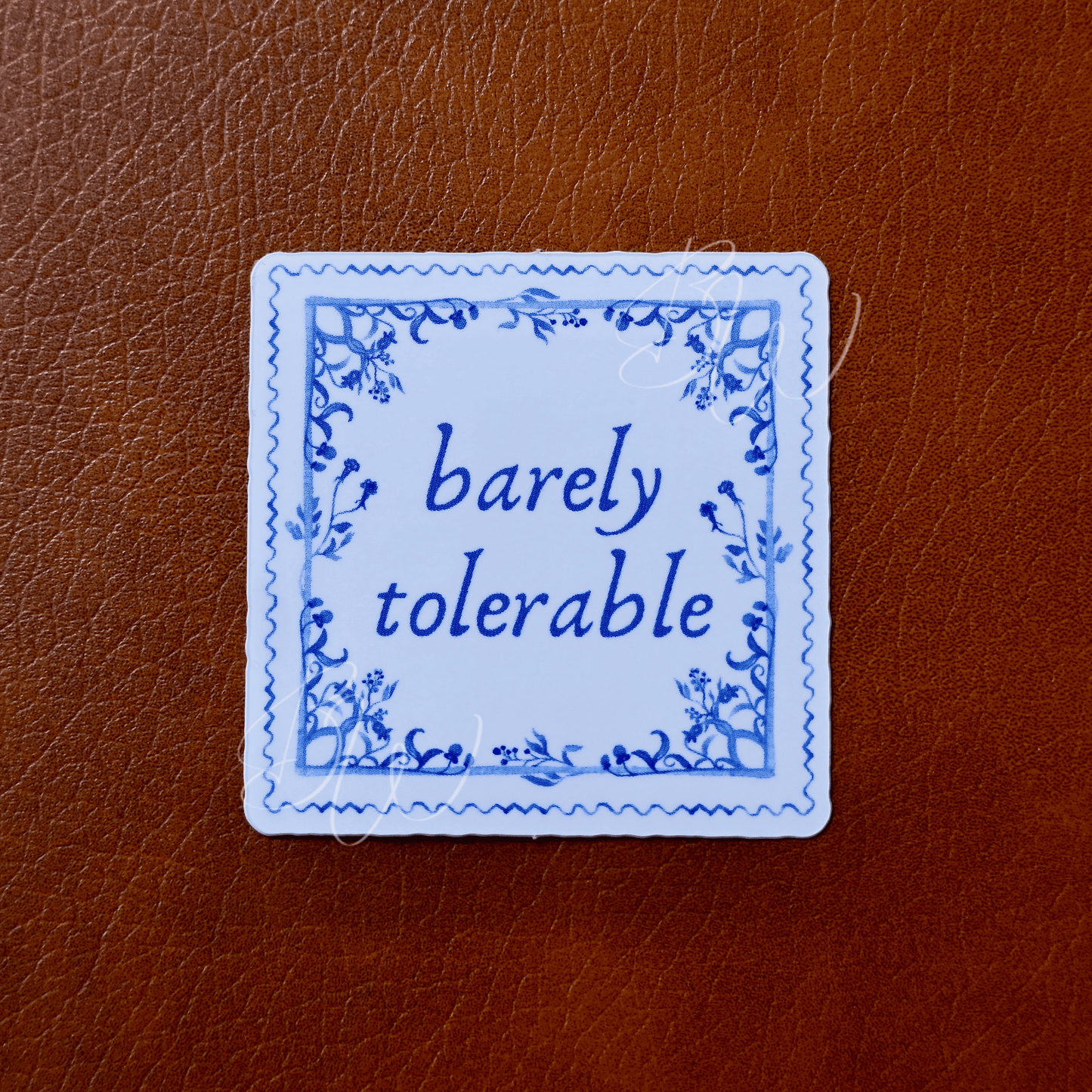 Pride and Prejudice Jane Austen Sticker - Barely Tolerable