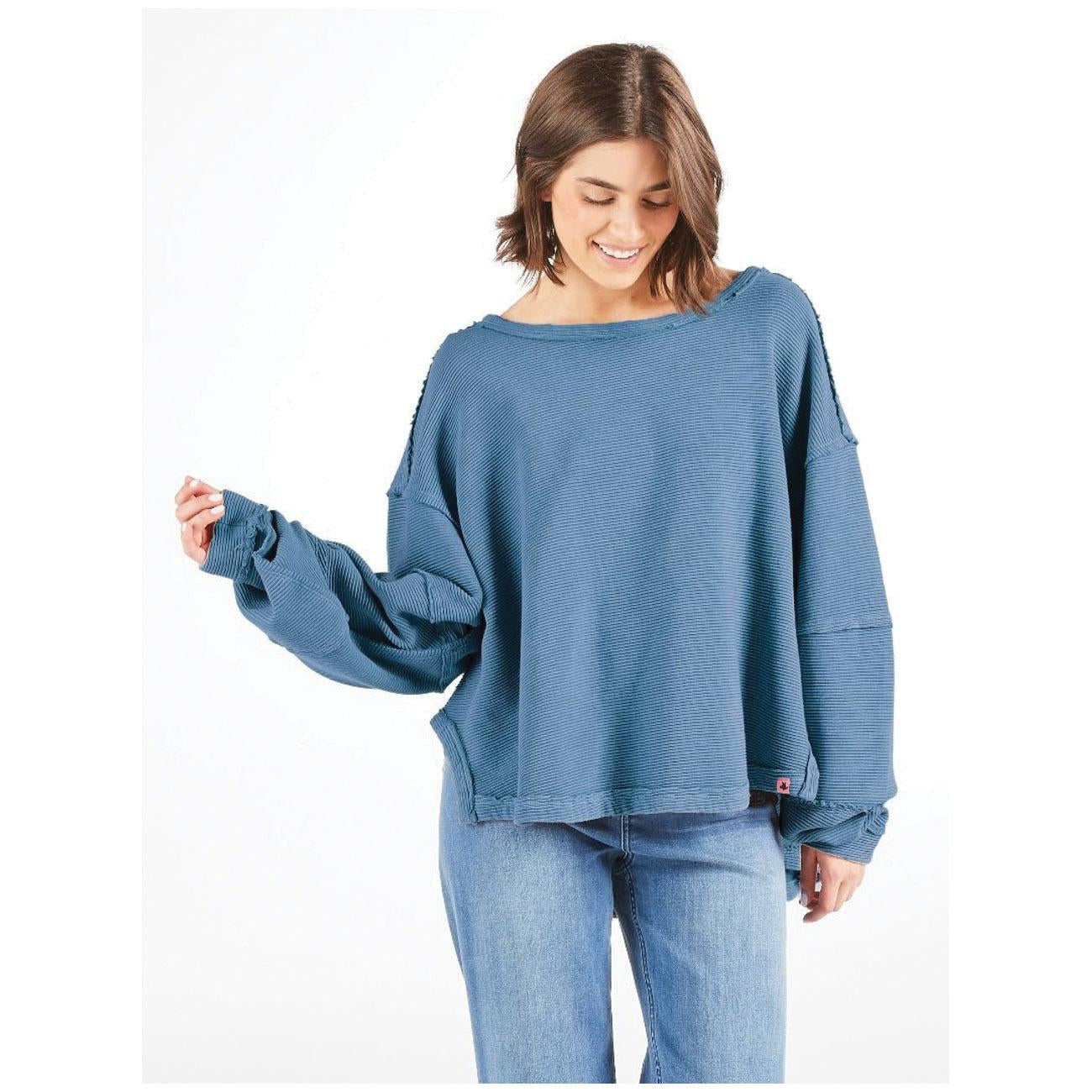 Simply Southern Sabrina Pullover - Dark Blue