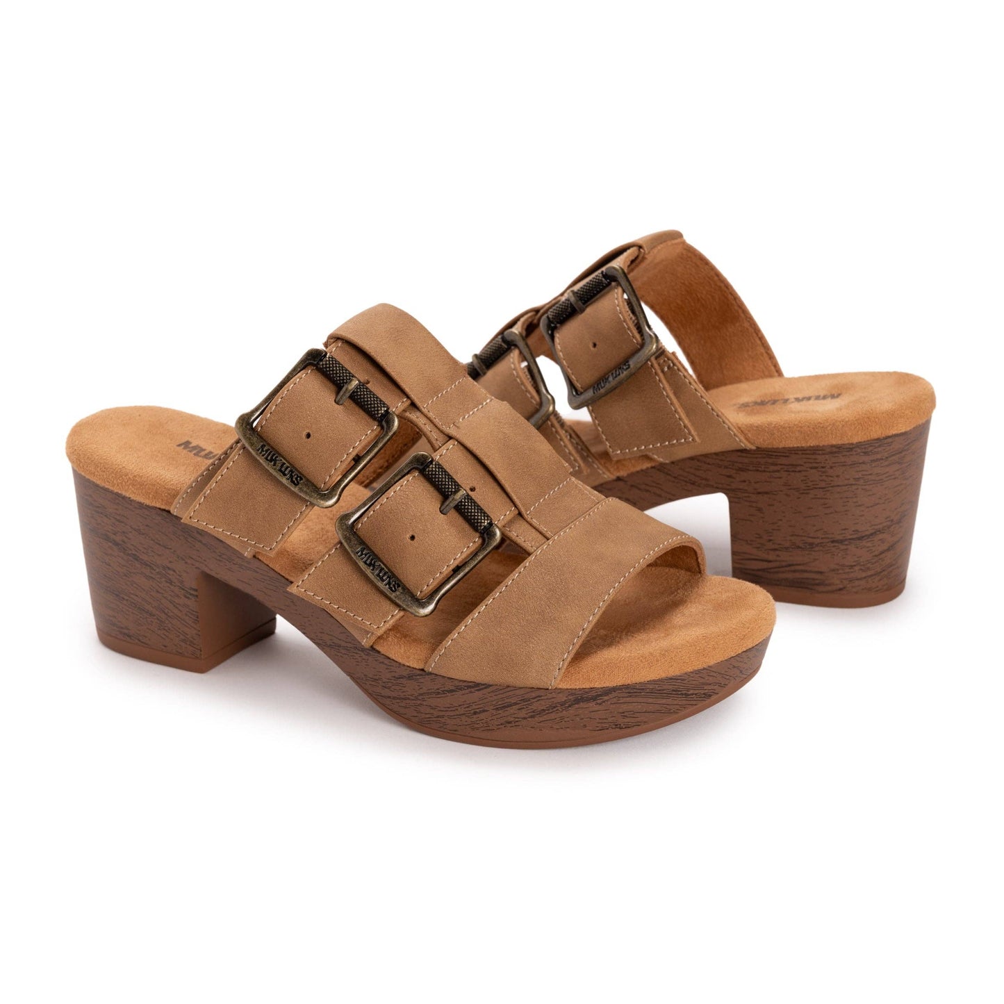 Muk Luks Women's Myra Sandal: Tan