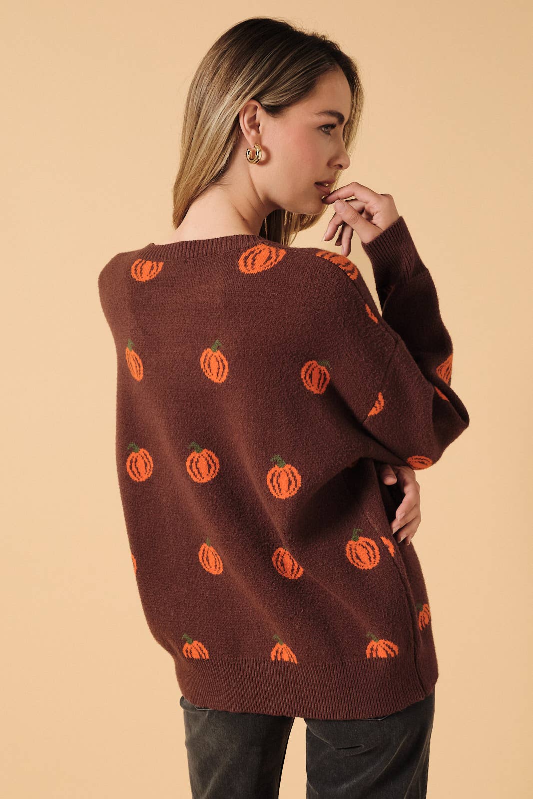 Pumpkin Patch Sweater - Brown