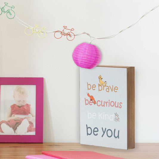 Disney Simba, Tod, & Thumper Be Brave Be You Wood Wall Decor: Wood