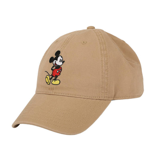 Disney Mickey Mouse Character Art Brown Unstructured Baseball Cap