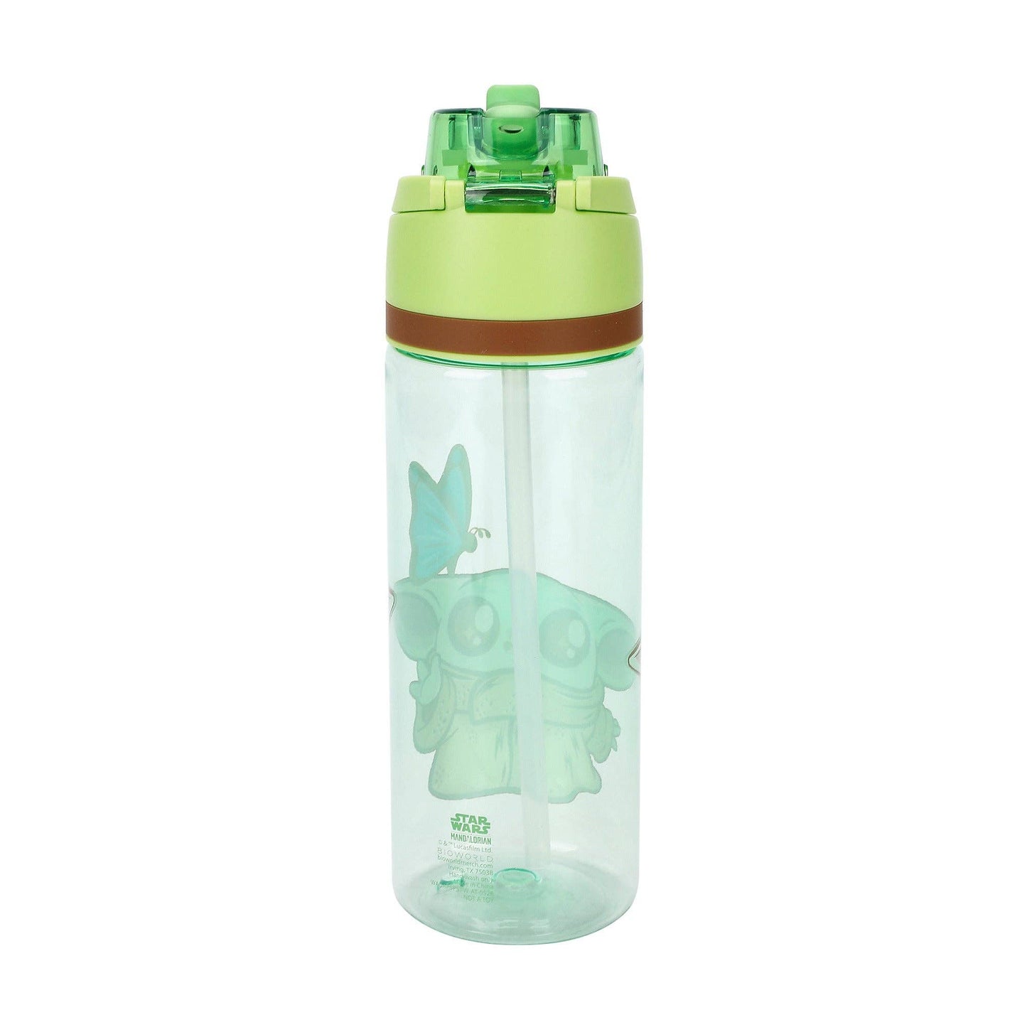 The Mandalorian Baby Grogu 24 oz Plastic Water Bottle On-the-Go Hydration