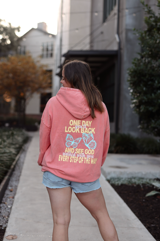 One Day You'll Look Back- Oversized Hoodie (Sunset)