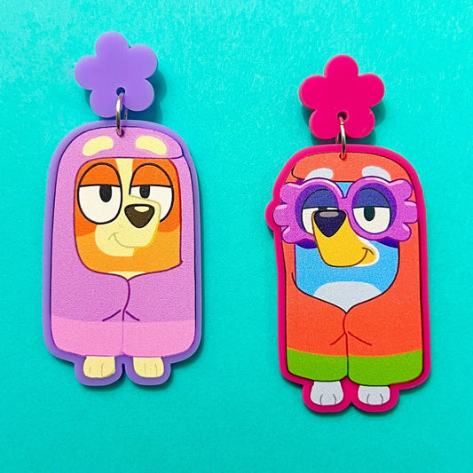 Granny Dogs Drop Earrings